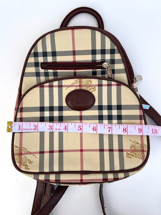 Burberry Blue Label Nova Check Plaid Backpack Y2K Vintage Japan Exclusive main image 4